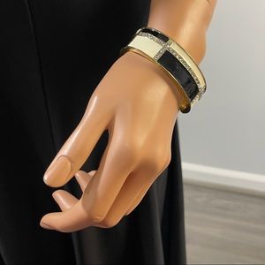 5. Black & White Cuff Bracelet